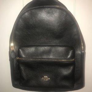 Coach leather book bag